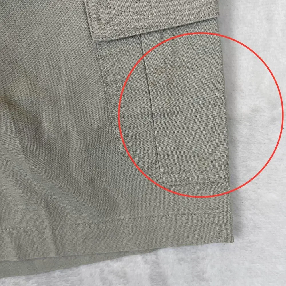 VTG Columbia Shorts Womens 6 Beige Hiking Cargo Elastic Waist Elkhorn II Fossil